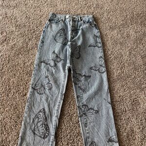 PacSun Gray Straight Leg Jeans